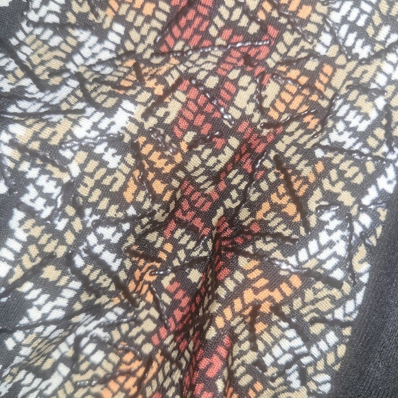 Bali Multi Colored Print Skirt with Belt S - Picture 5 of 7